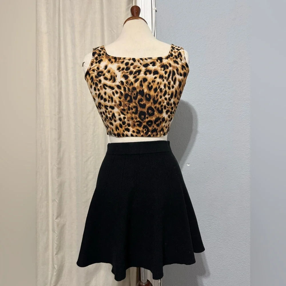 Anthropologie Mable Mini A-Line Skirt Whimsygoth Stretch Elastic Waist Skirt S/M